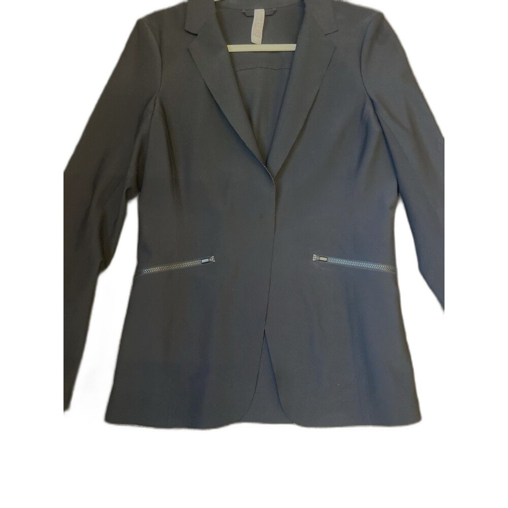 Athleta Womens Avenues Blazer Black Jacket One Snap Stretch 6 Seamless Soft - Picture 5 of 11